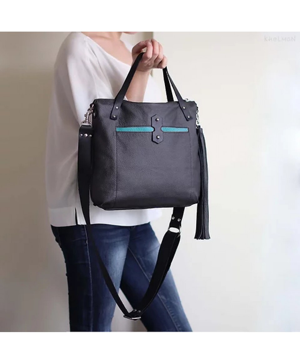 Austin. Crossbody tote in gray