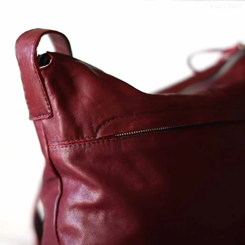 Soho. Wine leather crossbody bag