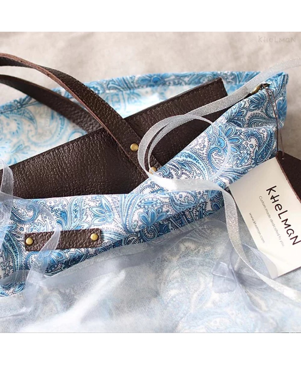 Tiberis. Crossbody Burgundy leather tote