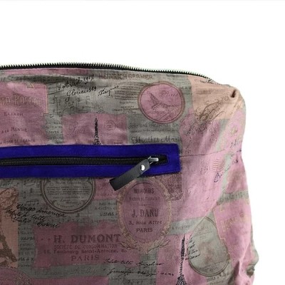 Ashby. Blue suede tote