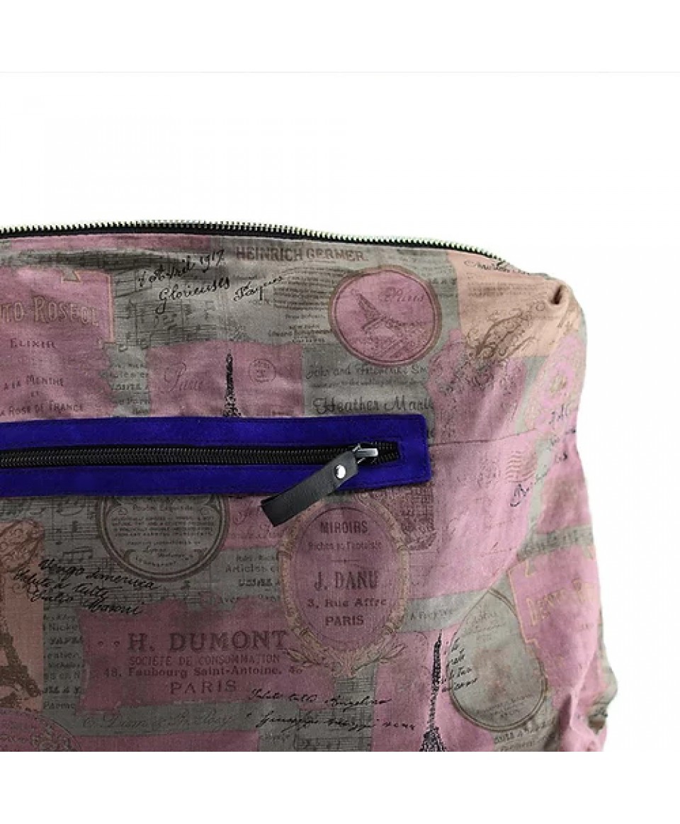 Ashby. Blue suede tote