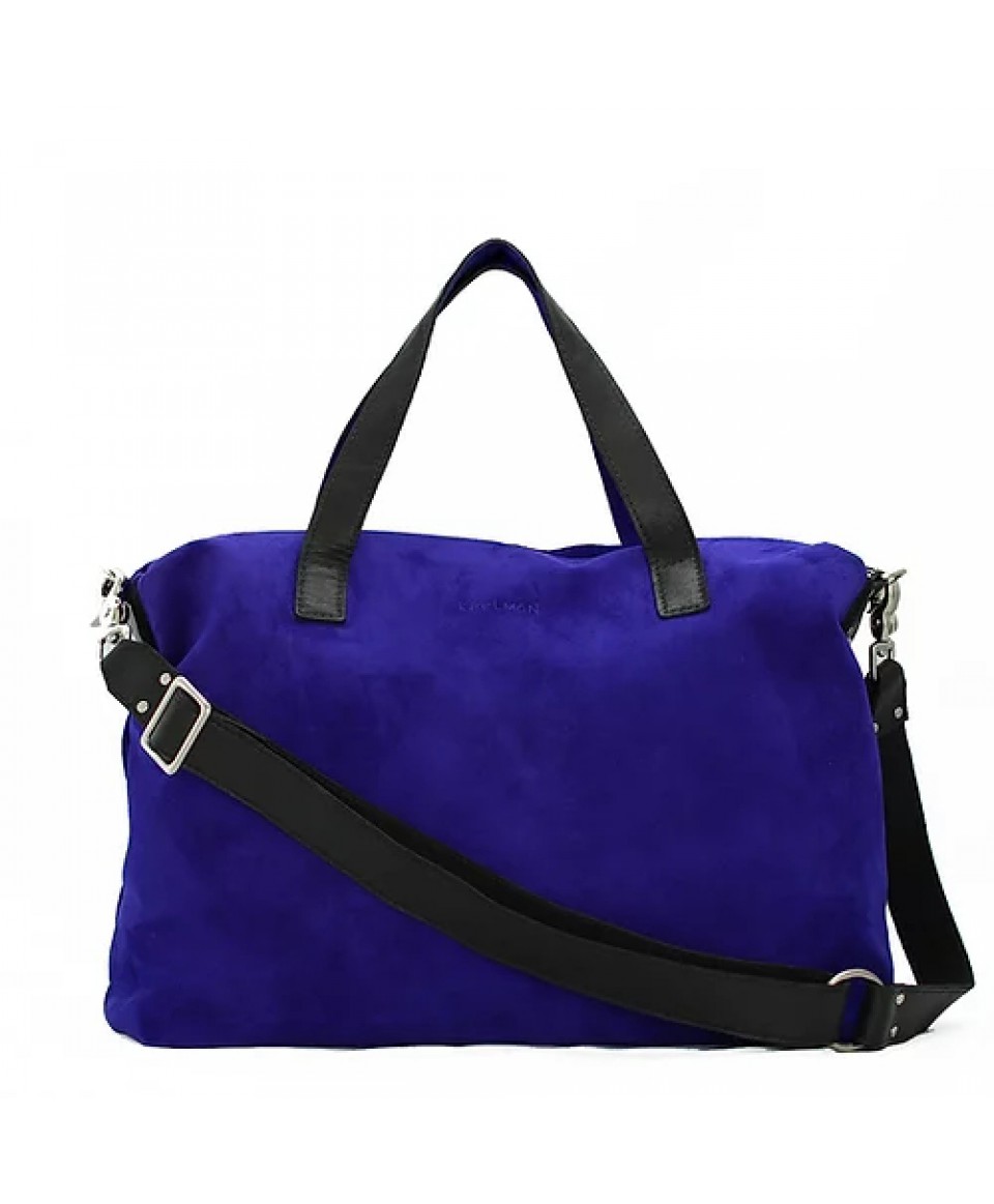 Ashby. Crossbody suede tote bag
