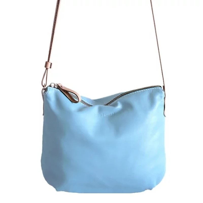 Borla. Sky blue crossbody purse