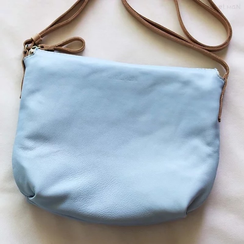 Borla. Sky blue crossbody purse