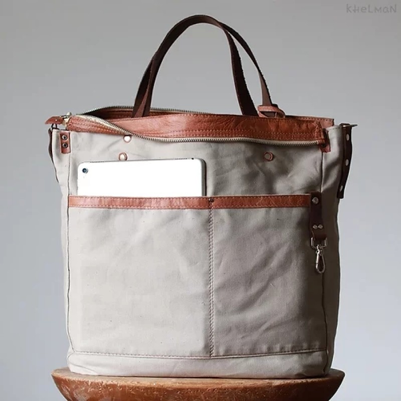 Phoenix. Copper leather convertible tote/backpack
