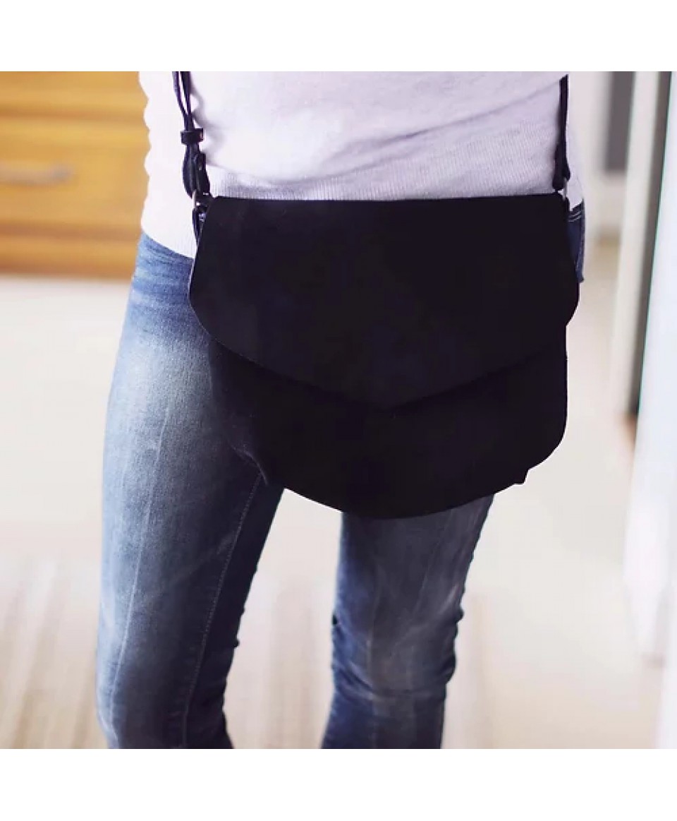 Sophie. Crossbody suede purse