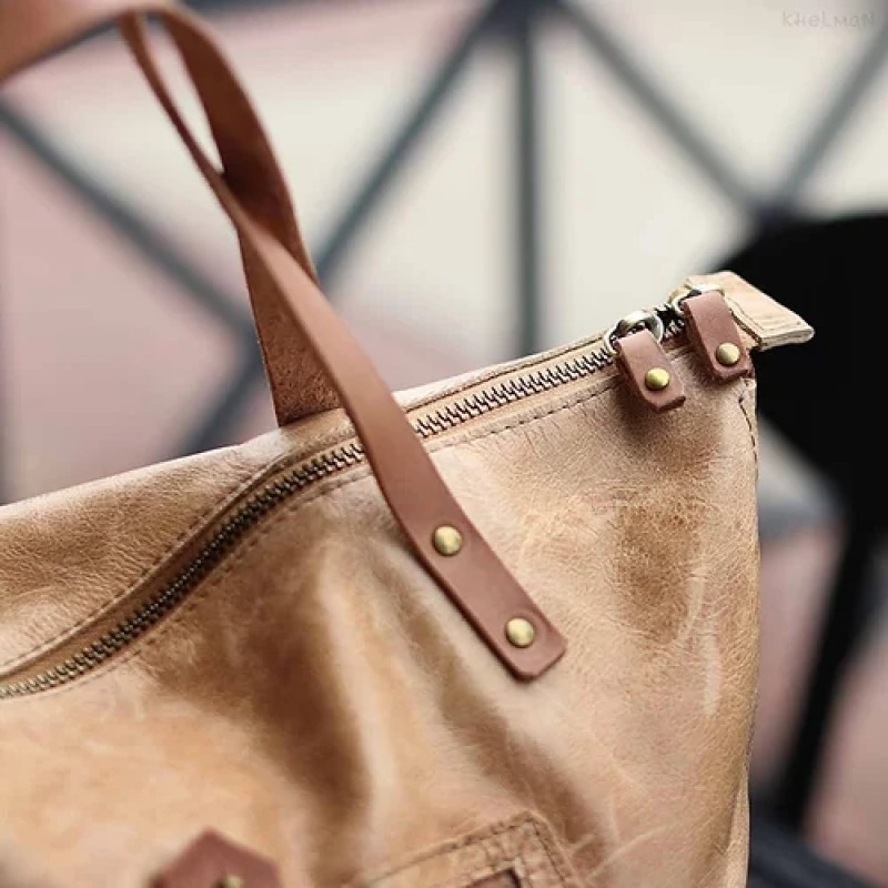 Tiberis Light. Caramel tote bag